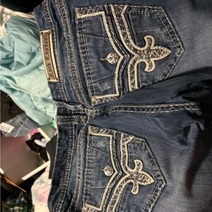 Rock Revival Dark Blue Straight Leg Jeans